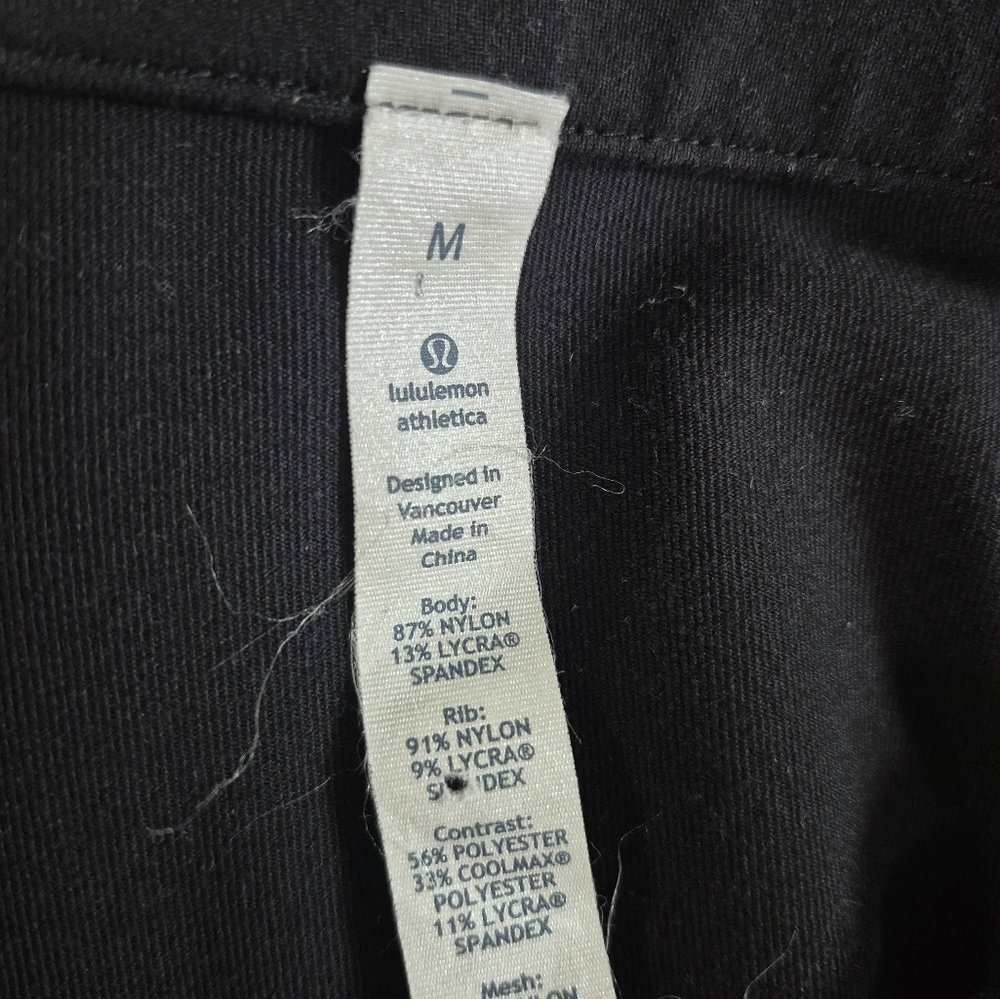 Lululemon Athletica Trainer Jacket Black Full Zip Medium - Picture 10 of 11